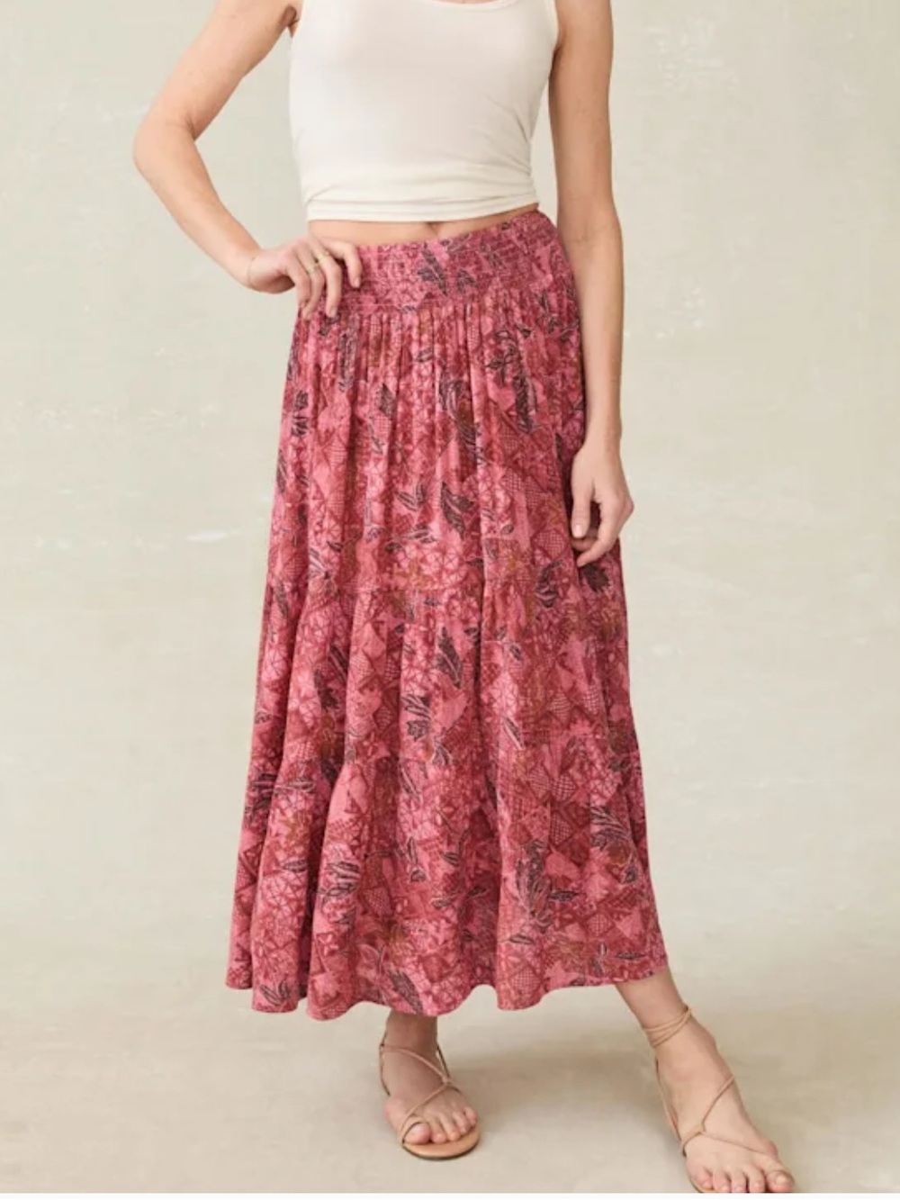 NWT Faherty Woodstock Island Breeze Floral Women's Skirt Medium